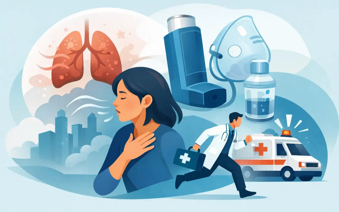 Rapid Asthma Flare Treatment When Breathing Changes